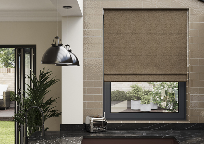 Wexley, Soft Truffle - Roman Blind - Image 3
